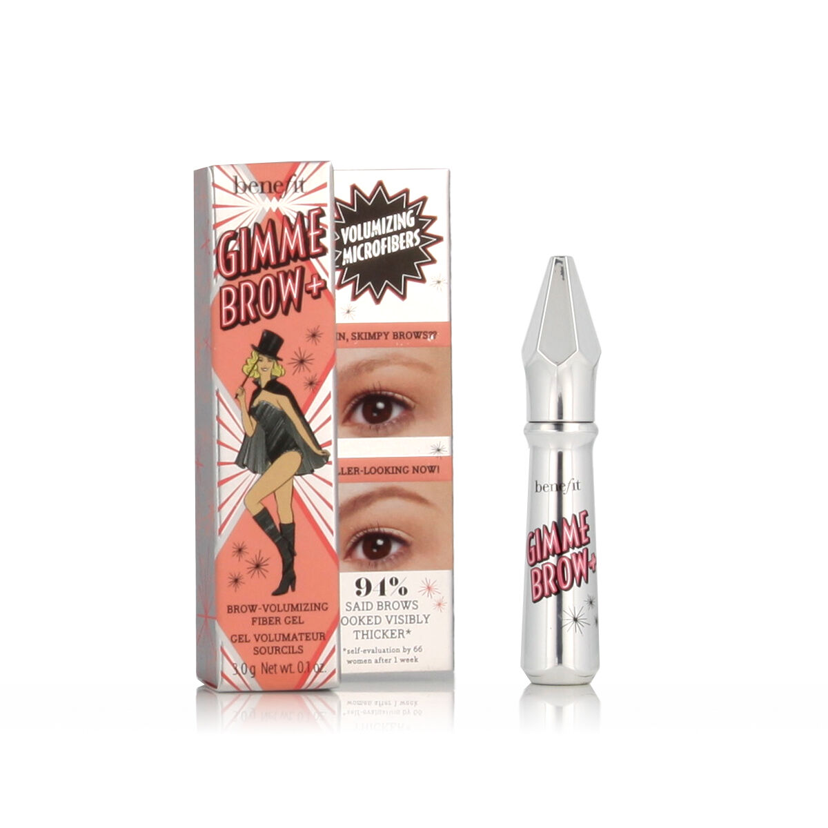 Ögonbrynsvolymiserande gel Benefit Gimme Brow+ Nº 3 Neutral Light Brown 3 g