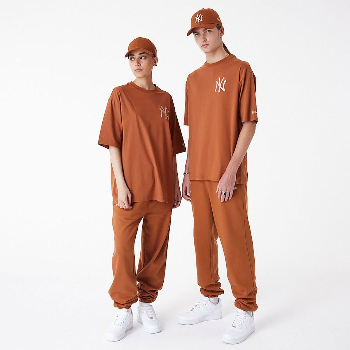Sporttröja med ärmar New Era LEAGUE ESSNTLS LC OS TEE NEYYAN 60435552 Orange - 3