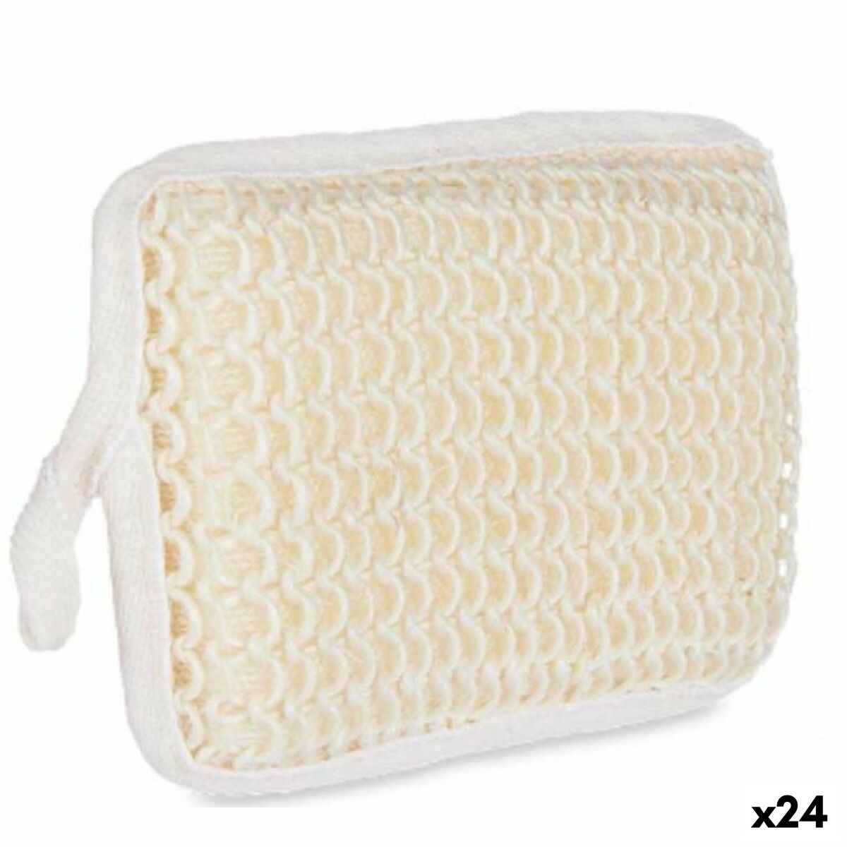 Rengöringssvamp Berilo B7083-6 Vit Beige 11 x 16,5 x 3 cm (24 antal)
