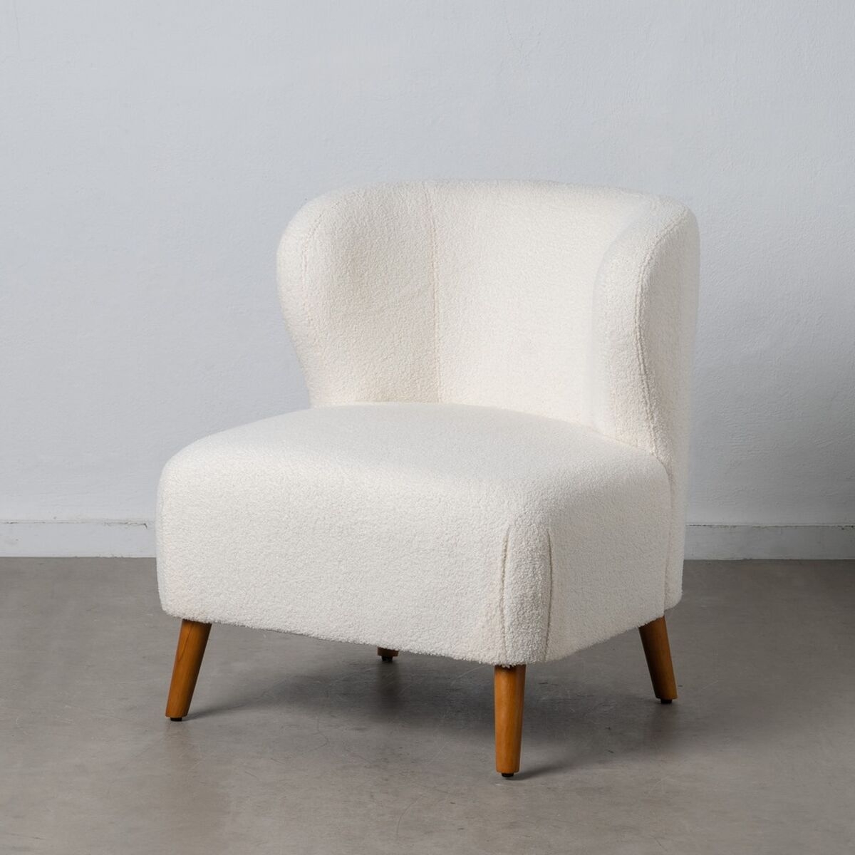 Fåtölj 72 x 78 x 82 cm Gummiträ Vit