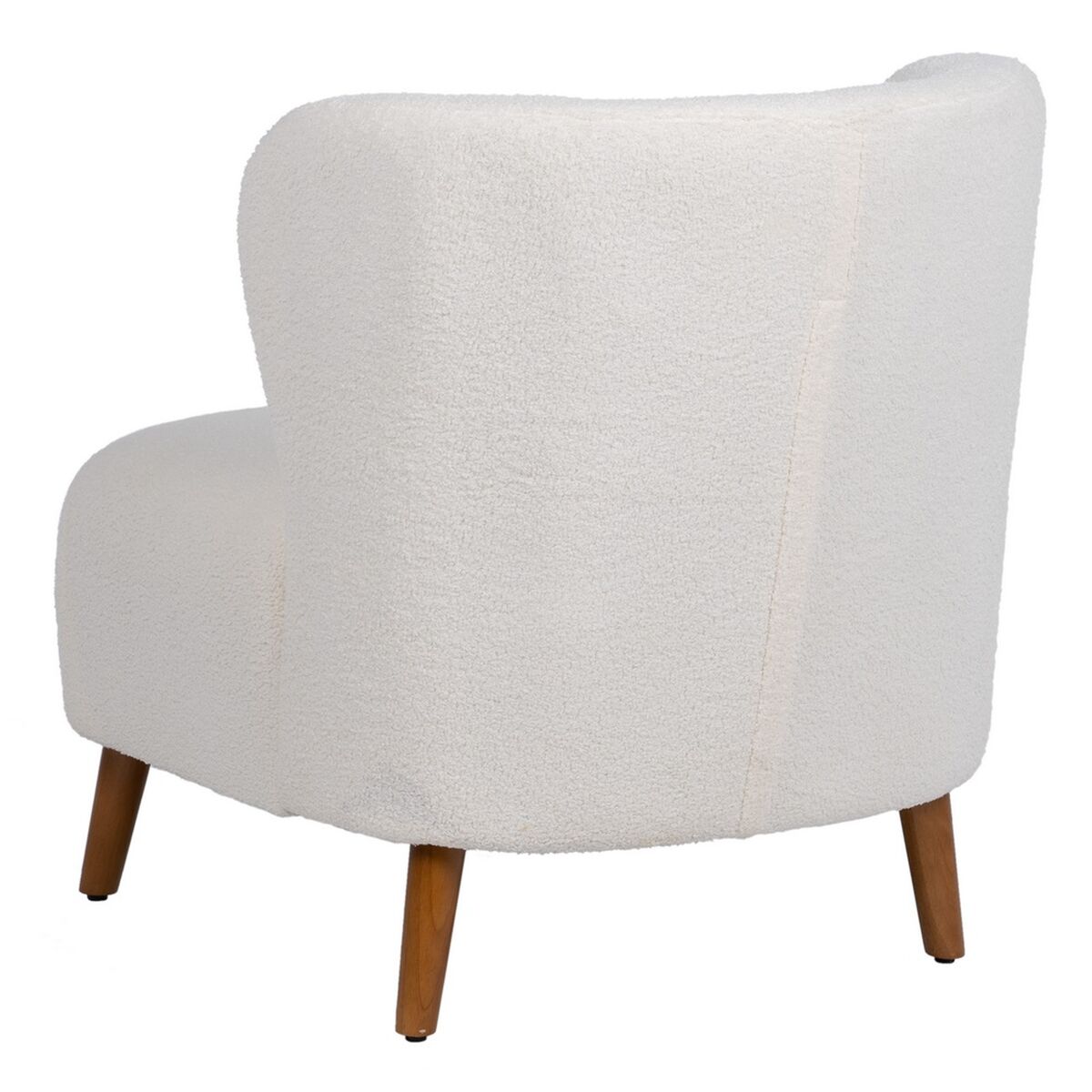 Fåtölj 72 x 78 x 82 cm Gummiträ Vit - 4