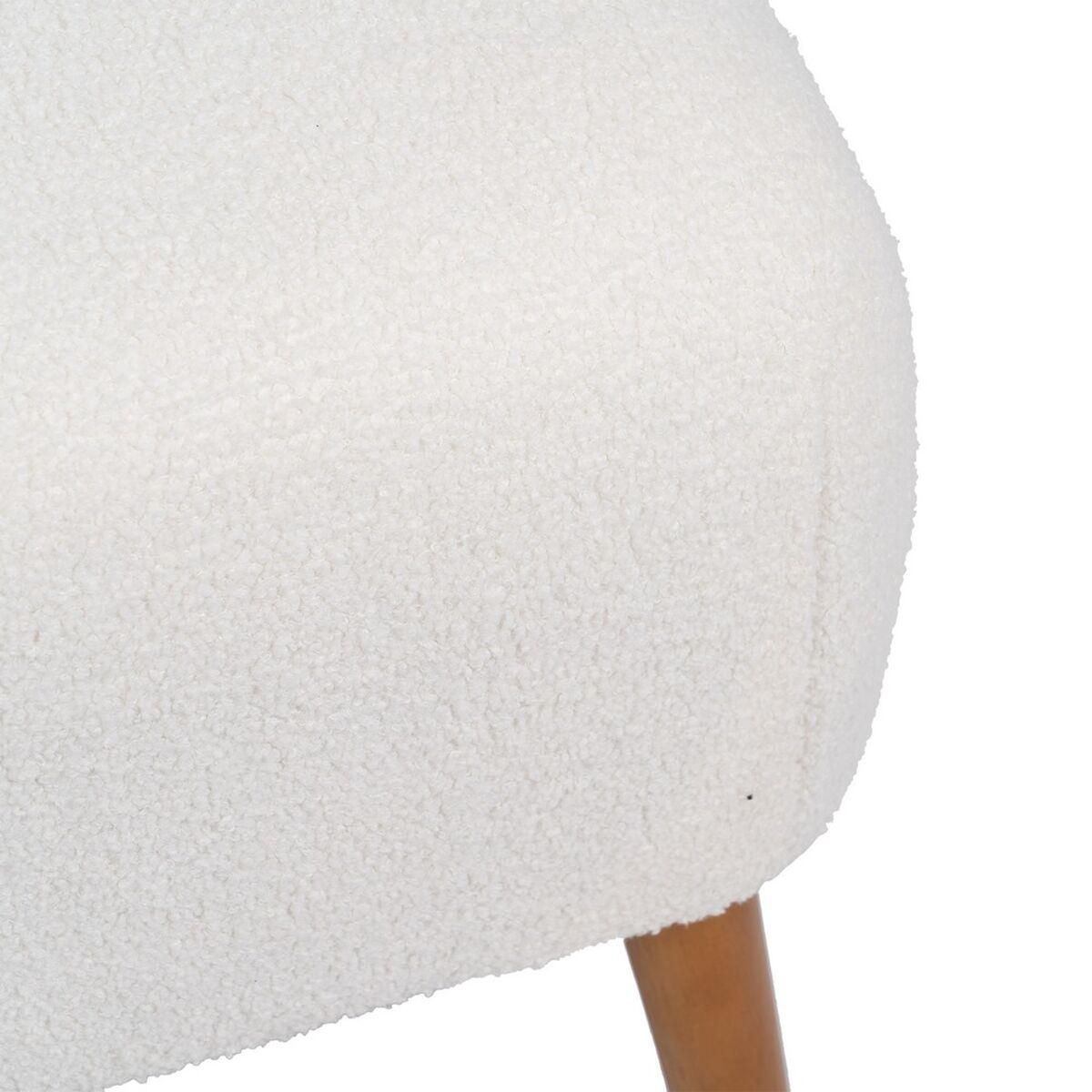 Fåtölj 72 x 78 x 82 cm Gummiträ Vit - 8
