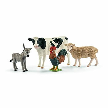 Set med lantbruksdjur Schleich 42385 Farm World PVC Plast