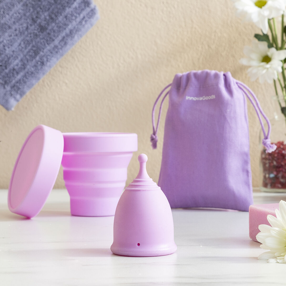 Menskopp med Tillbehör Kuppy InnovaGoods - 4