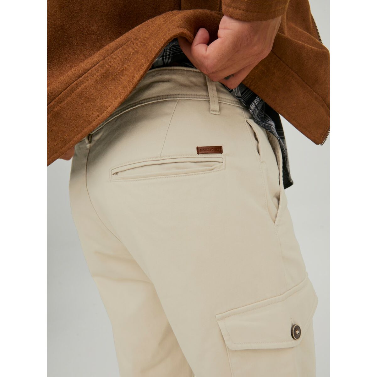 Byxor JJBOWIE CARGO SA NOOS 12224001 Jack & Jones 32L Beige - 3