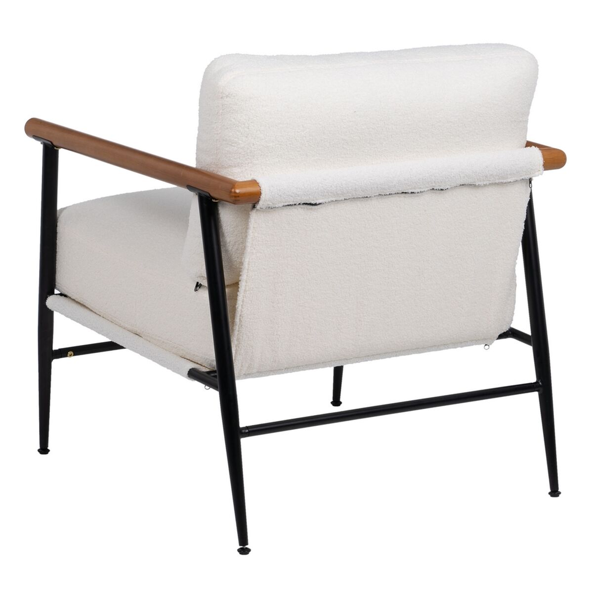 Fåtölj Vit Svart 70 x 76 x 81 cm - 4