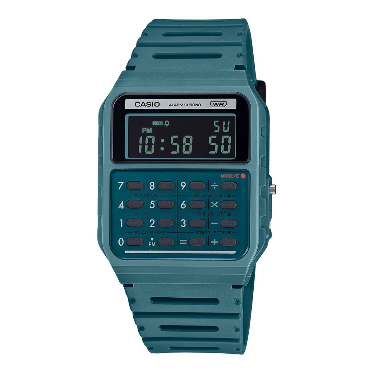 Herrklocka Casio CALCULATOR EDGY COLLECTION - FOREST GREEN