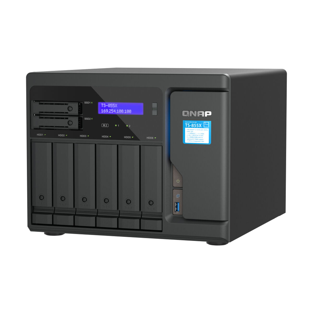 Nätlagringsenhet NAS Qnap TS-855X-8G Svart - 3