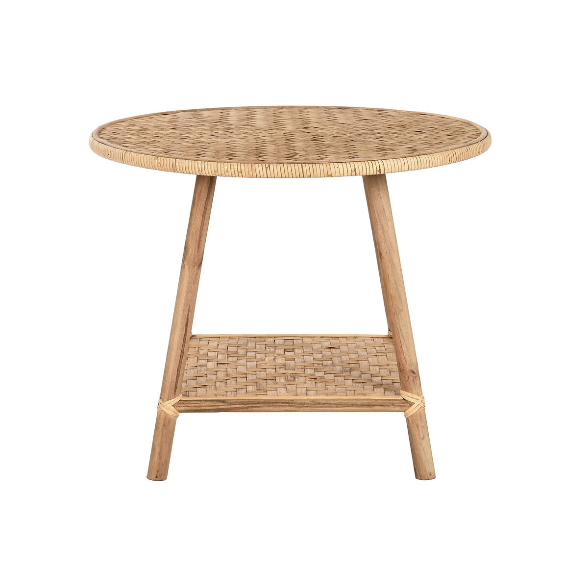 Sidobord DKD Home Decor 61 x 61 x 46 cm 61 x 61 x 49 cm Brun Rattan - 3