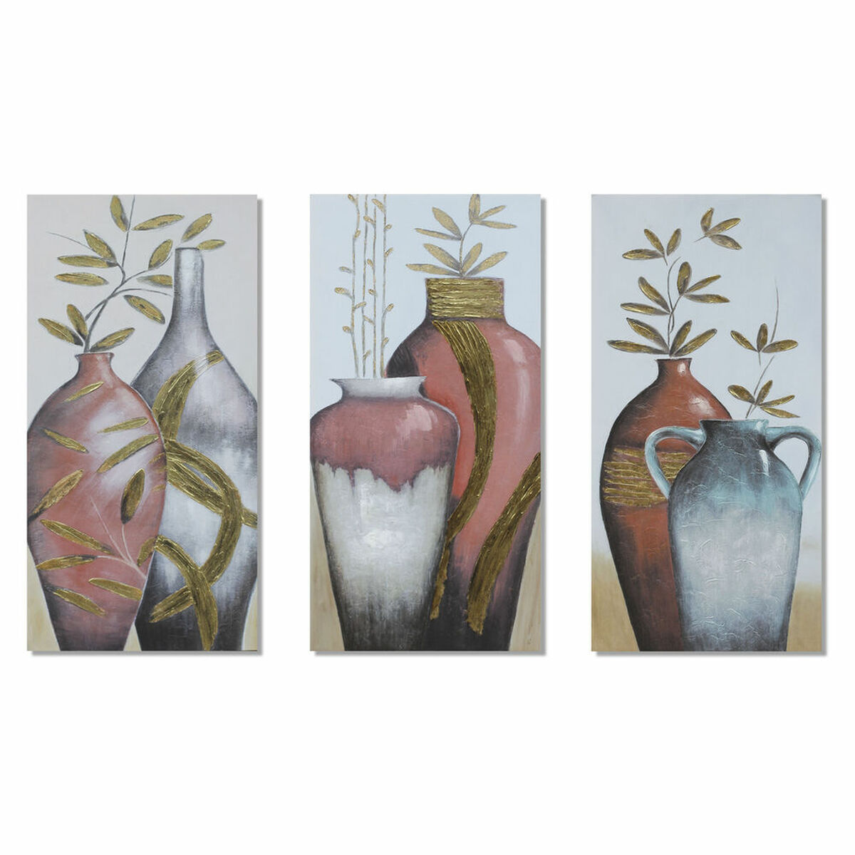 Tavla DKD Home Decor Plast (3 Delar) (3 antal) (Renoverade B) - 3