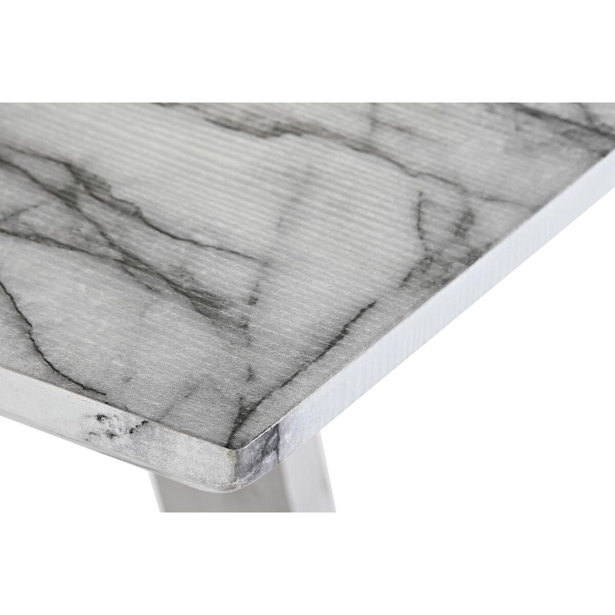 Konsol DKD Home Decor Vit Silvrig Stål Trä MDF 120 x 40 x 76 cm - 16