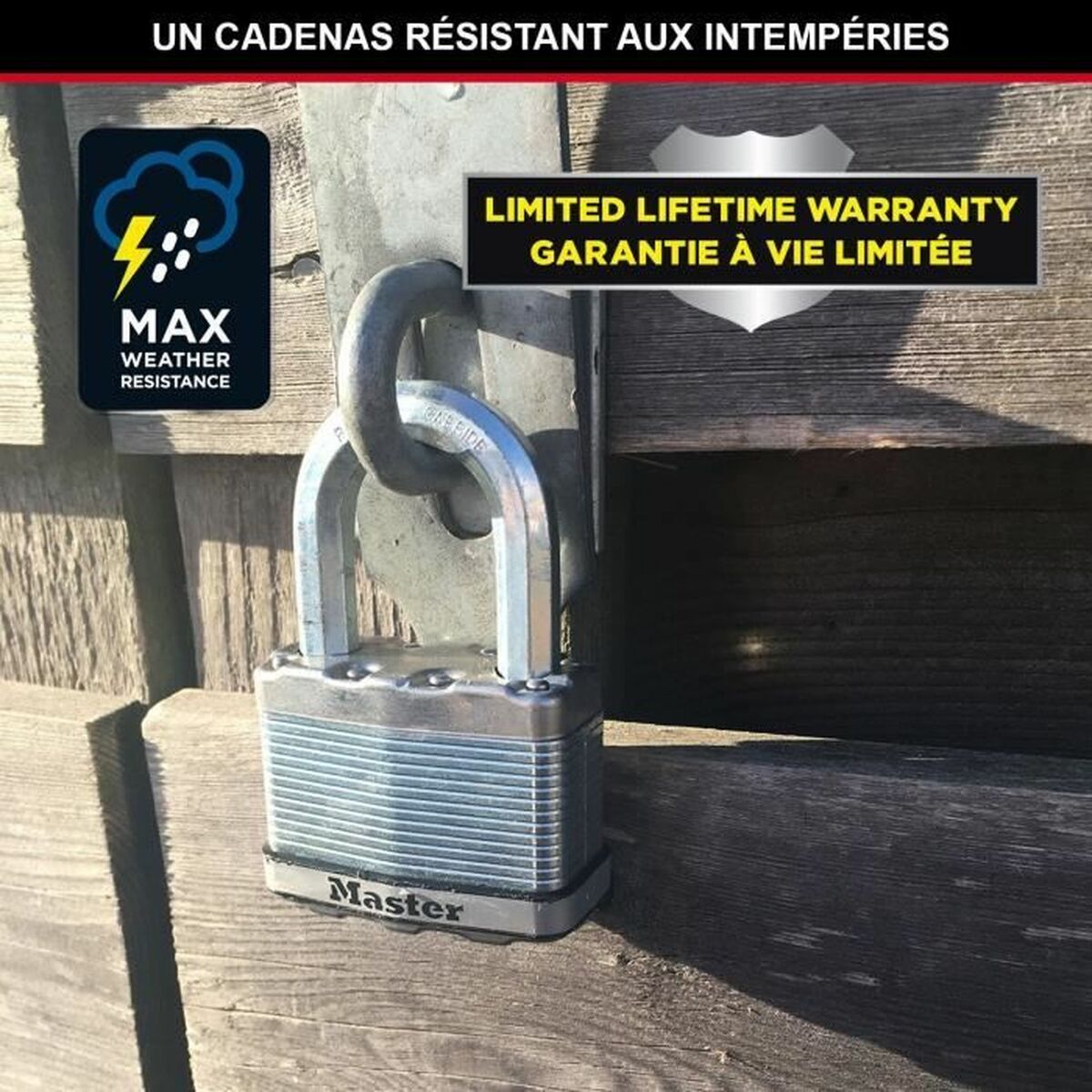Hänglås med nyckel Master Lock (3 antal) - 3