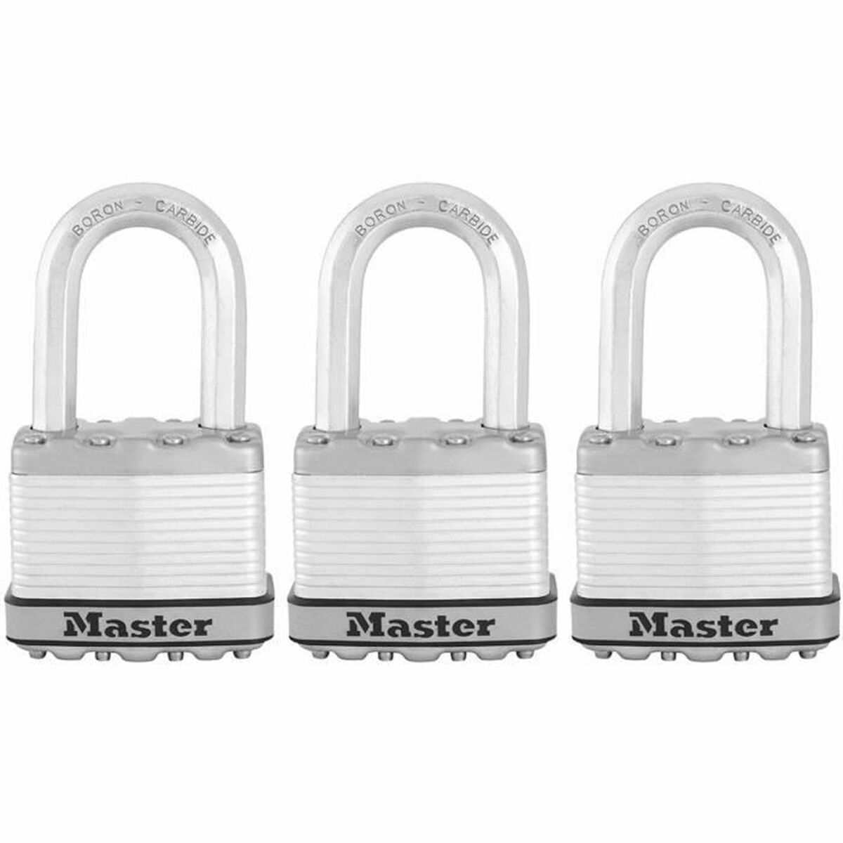 Hänglås med nyckel Master Lock (3 antal)