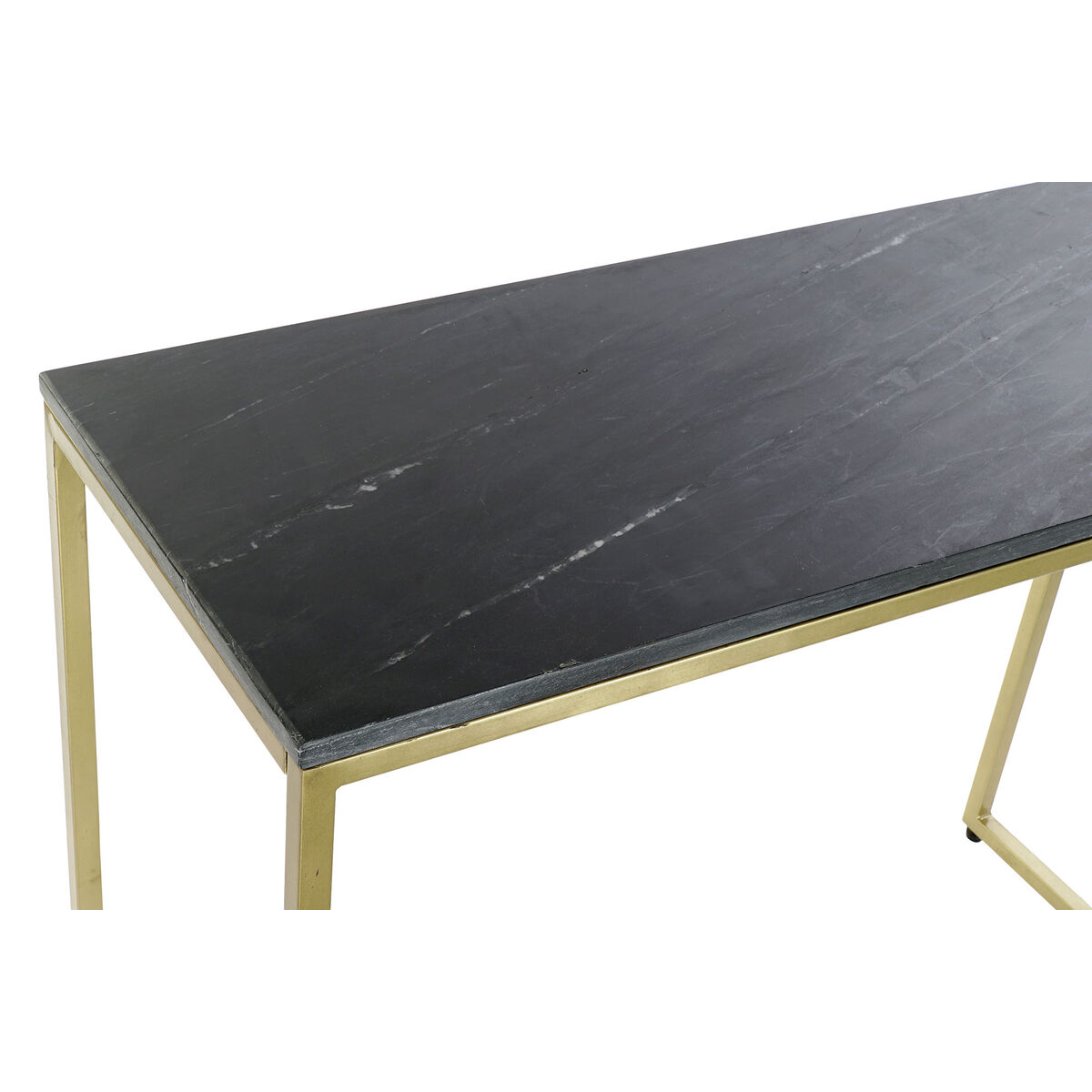 Konsol DKD Home Decor 100 x 40 x 77 cm Svart Gyllene Marmor Järn - 5