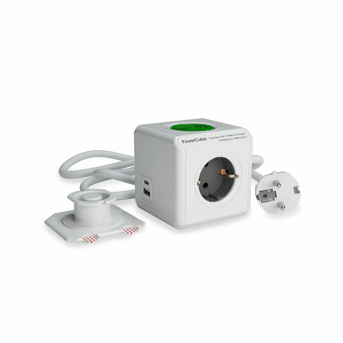 Ellist 3 Tomas-uttag utan brytare Allocacoc - 3