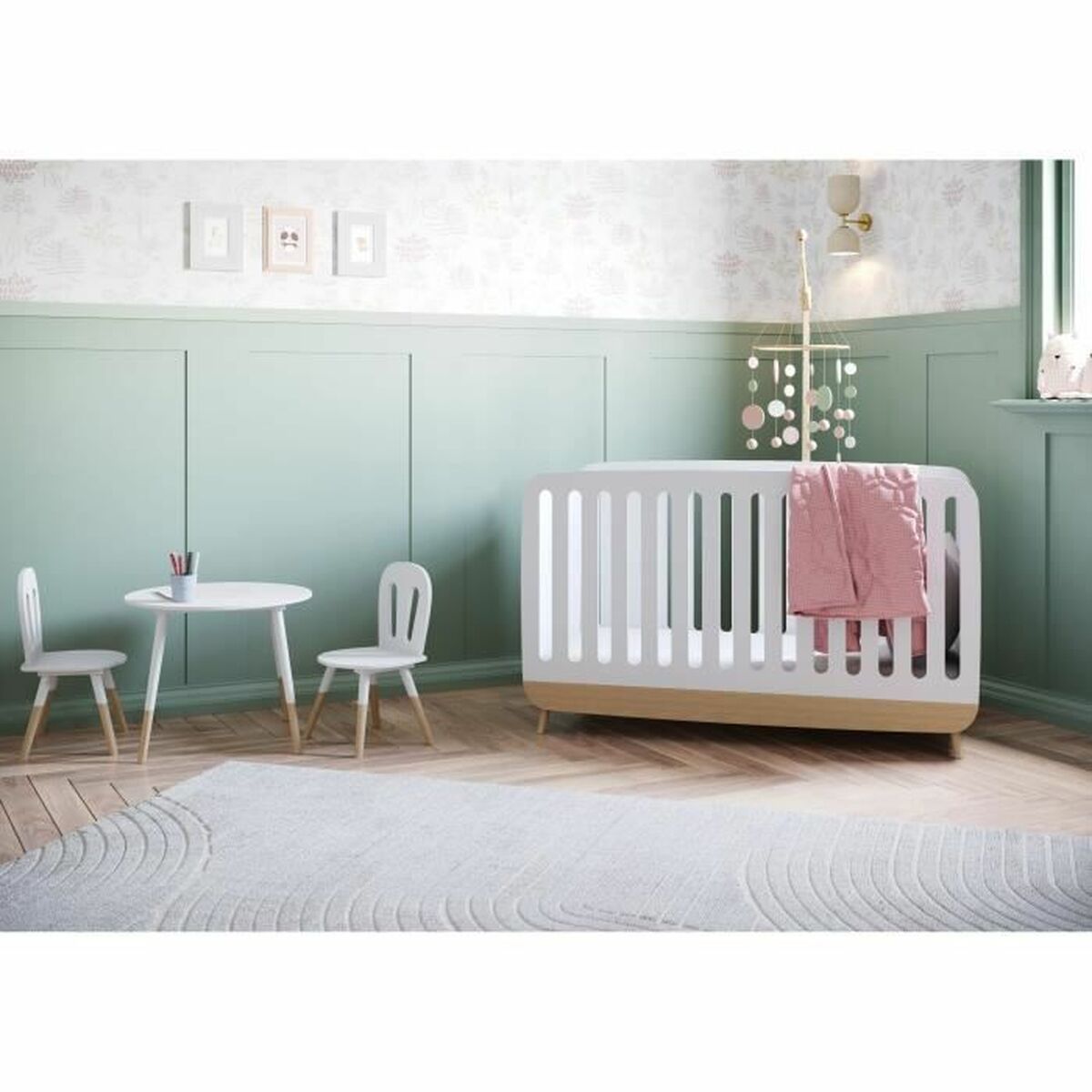 Bord och stol för barn Demeyere Vit - 2