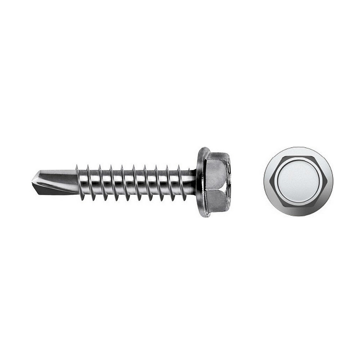 Låda med skruvar CELO 7504k Ø 4,2 x 19 mm Metallplatteskruv 500 antal Galvaniserad - 2