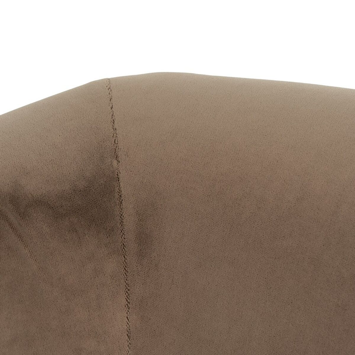 Fåtölj Naturell Beige-brun (taupe) Gummiträ Foam Tyg 87 x 80 x 81 cm - 7
