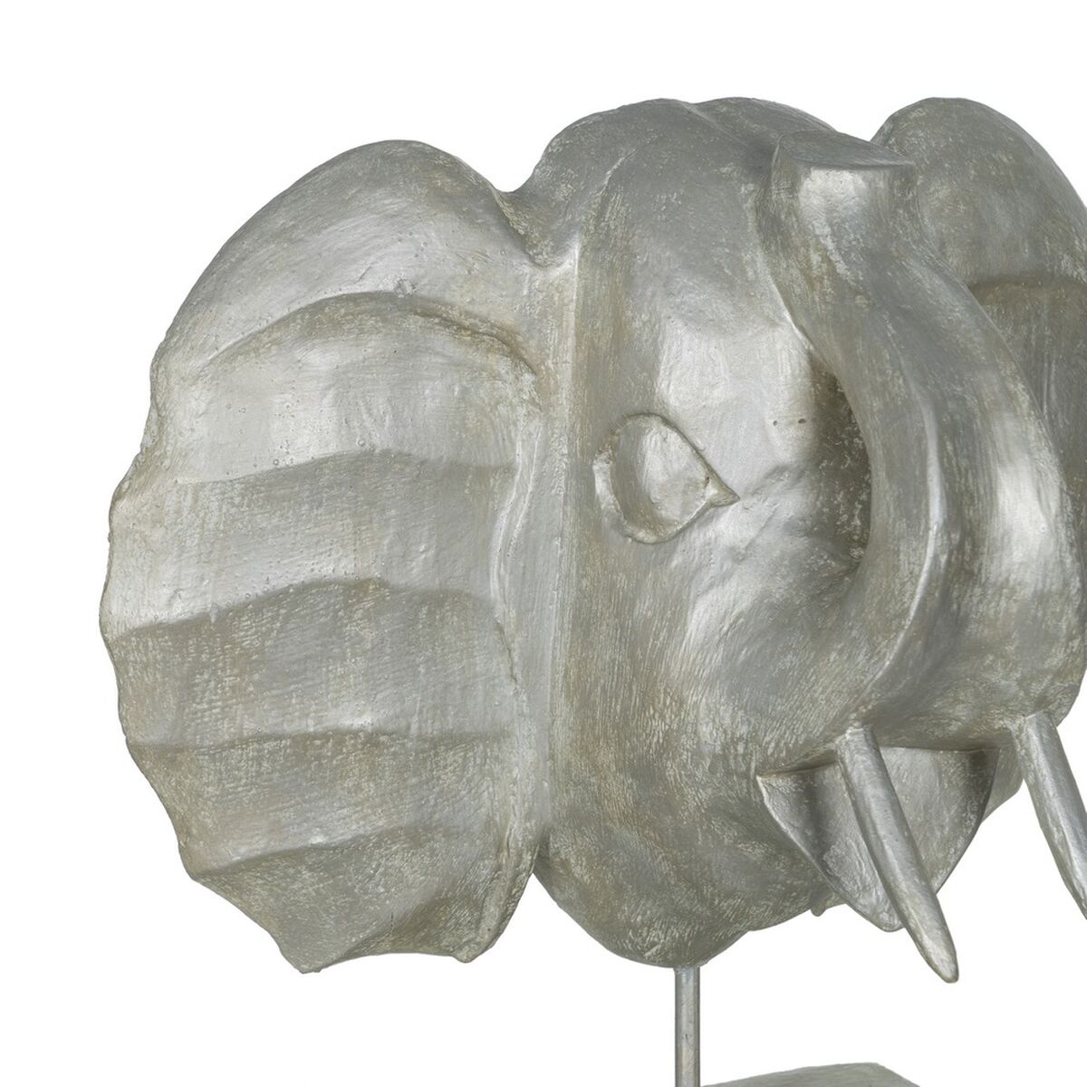 Prydnadsfigur Silvrig Elefant 35 x 21 x 35 cm - 4