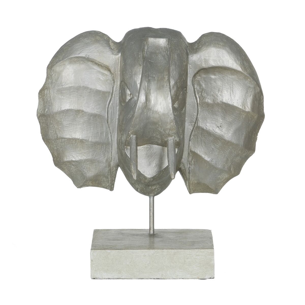 Prydnadsfigur Silvrig Elefant 35 x 21 x 35 cm