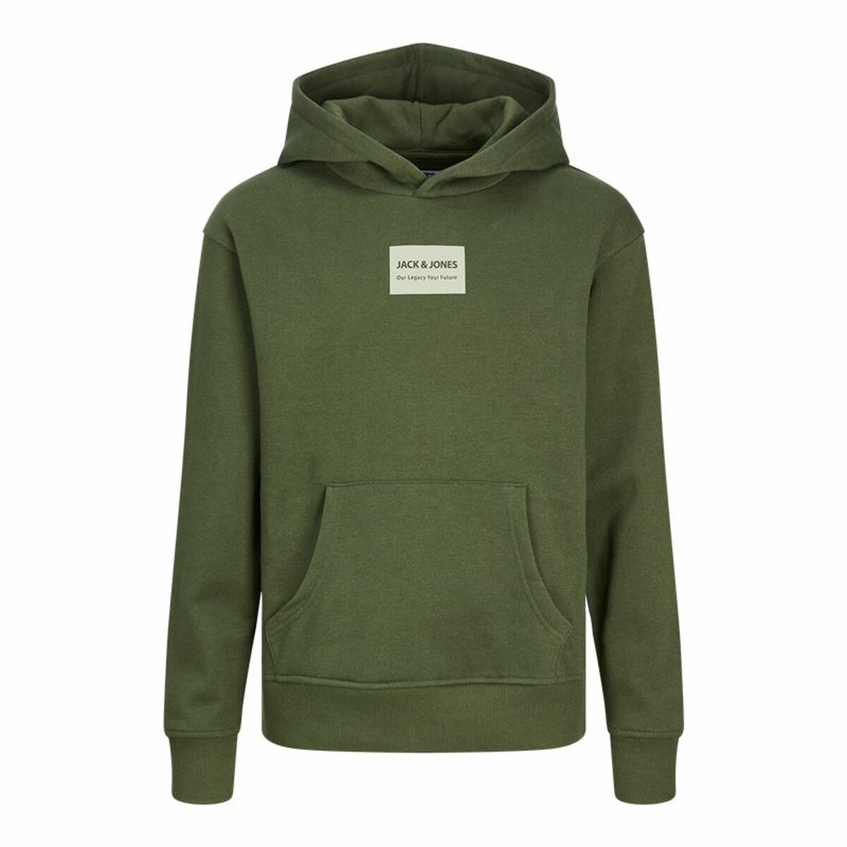 Tröja med huva Unisex Jack & Jones Jjhakkai Kombu Grön