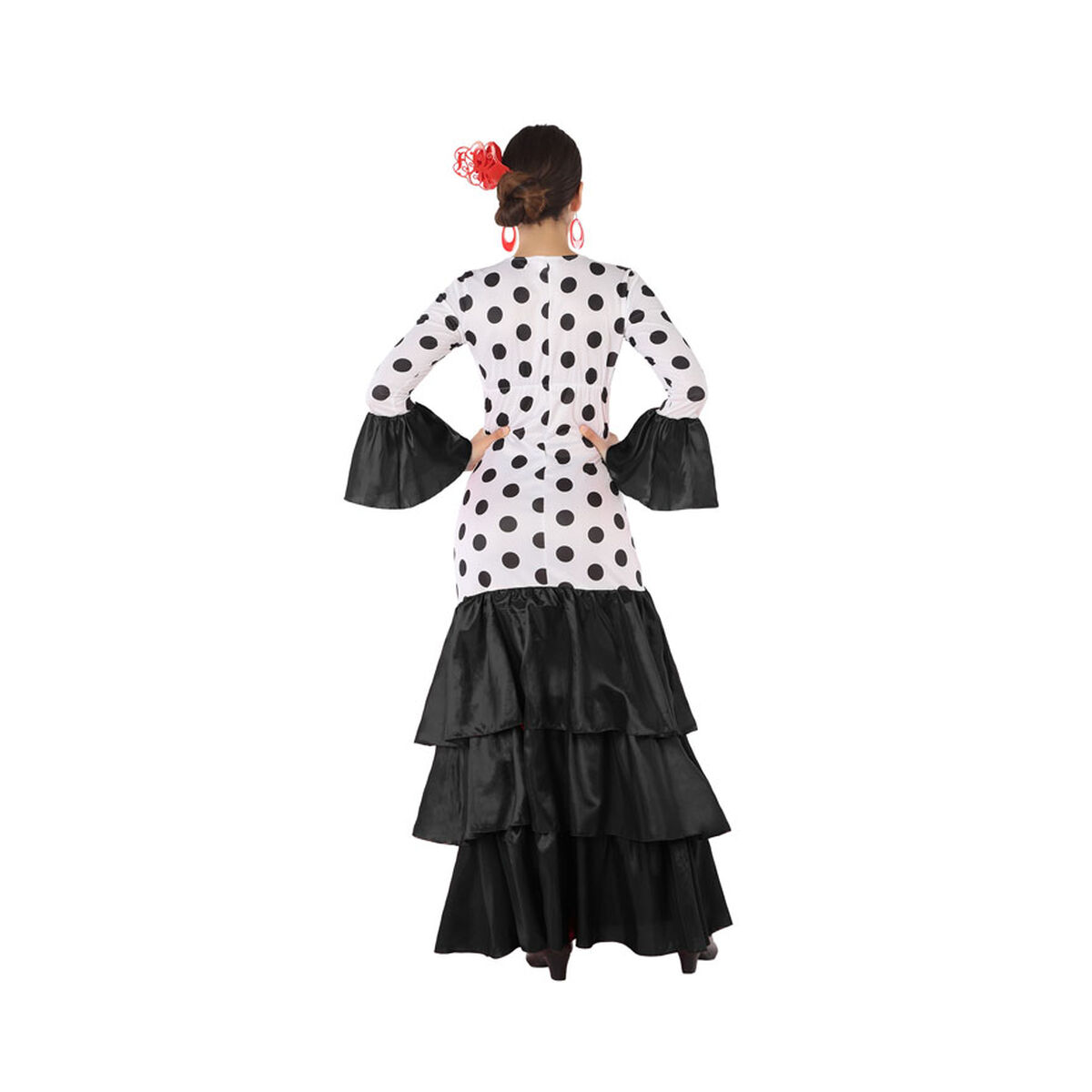 Maskeraddräkt vuxna Svart Flamencodansare XXL - 10