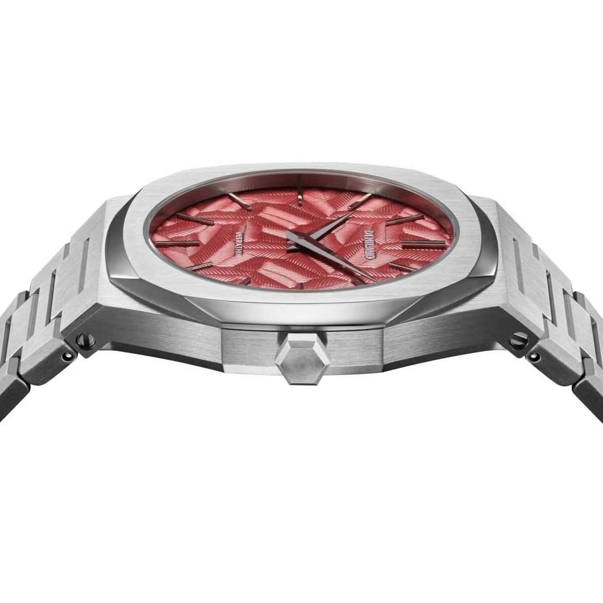 Herrklocka D1 Milano ULTRA THIN BARN RED Svart Silvrig (Ø 40 mm) - 3