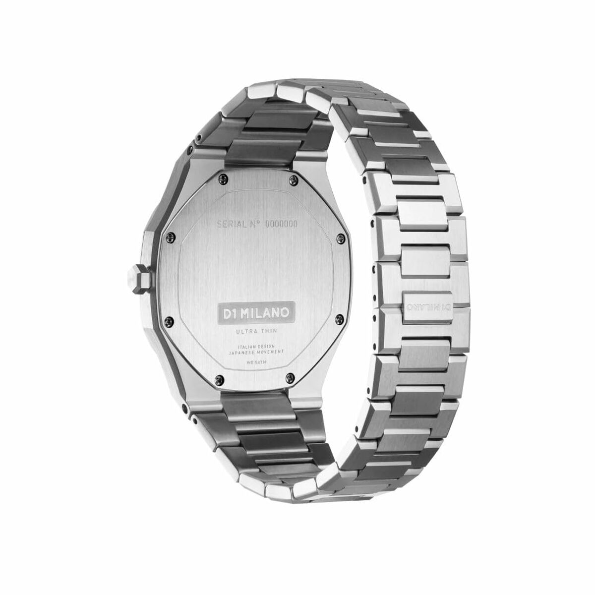 Herrklocka D1 Milano ULTRA THIN BARN RED Svart Silvrig (Ø 40 mm) - 2