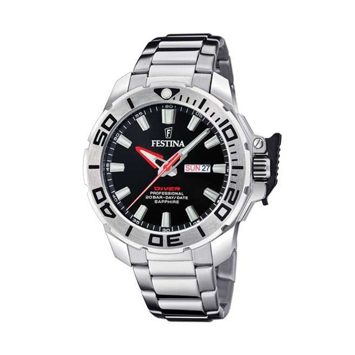 Herrklocka Festina F20665/4 Svart Silvrig (Ø 34 mm) - 4