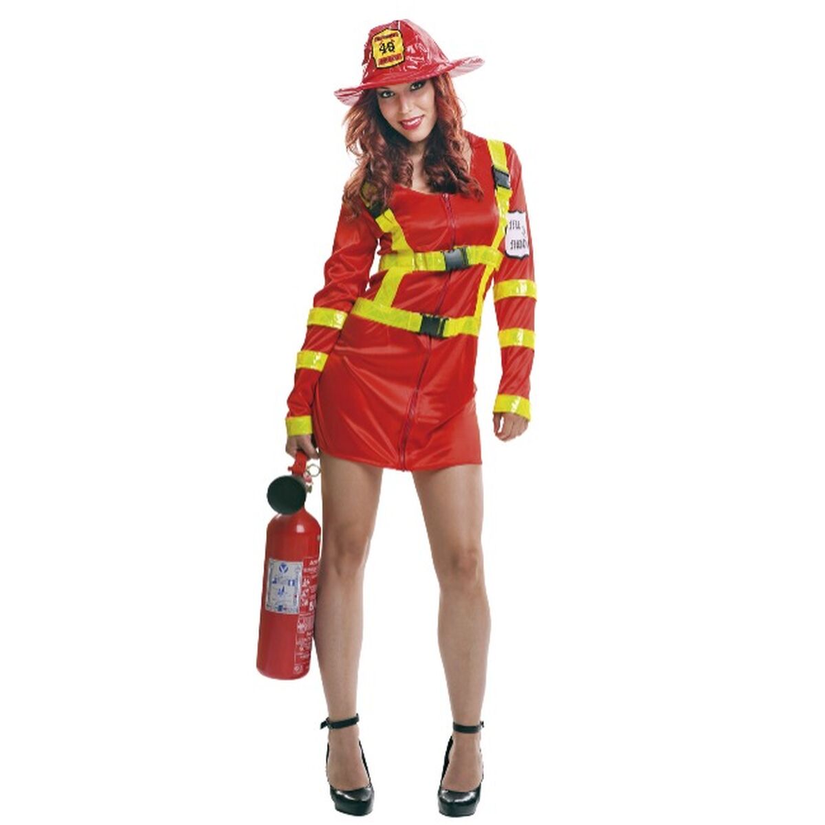 Maskeraddräkt vuxna My Other Me Kvinnlig brandman Röd (2 Delar) - 2
