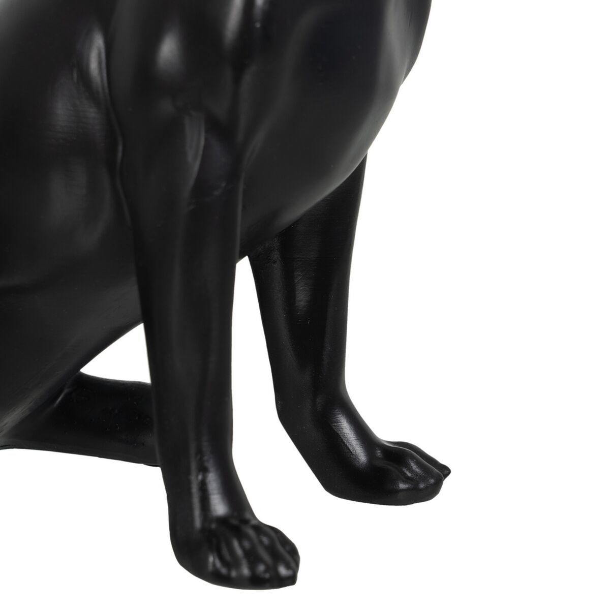 Prydnadsfigur Svart Gyllene Hund 17 x 11,7 x 25,5 cm - 5