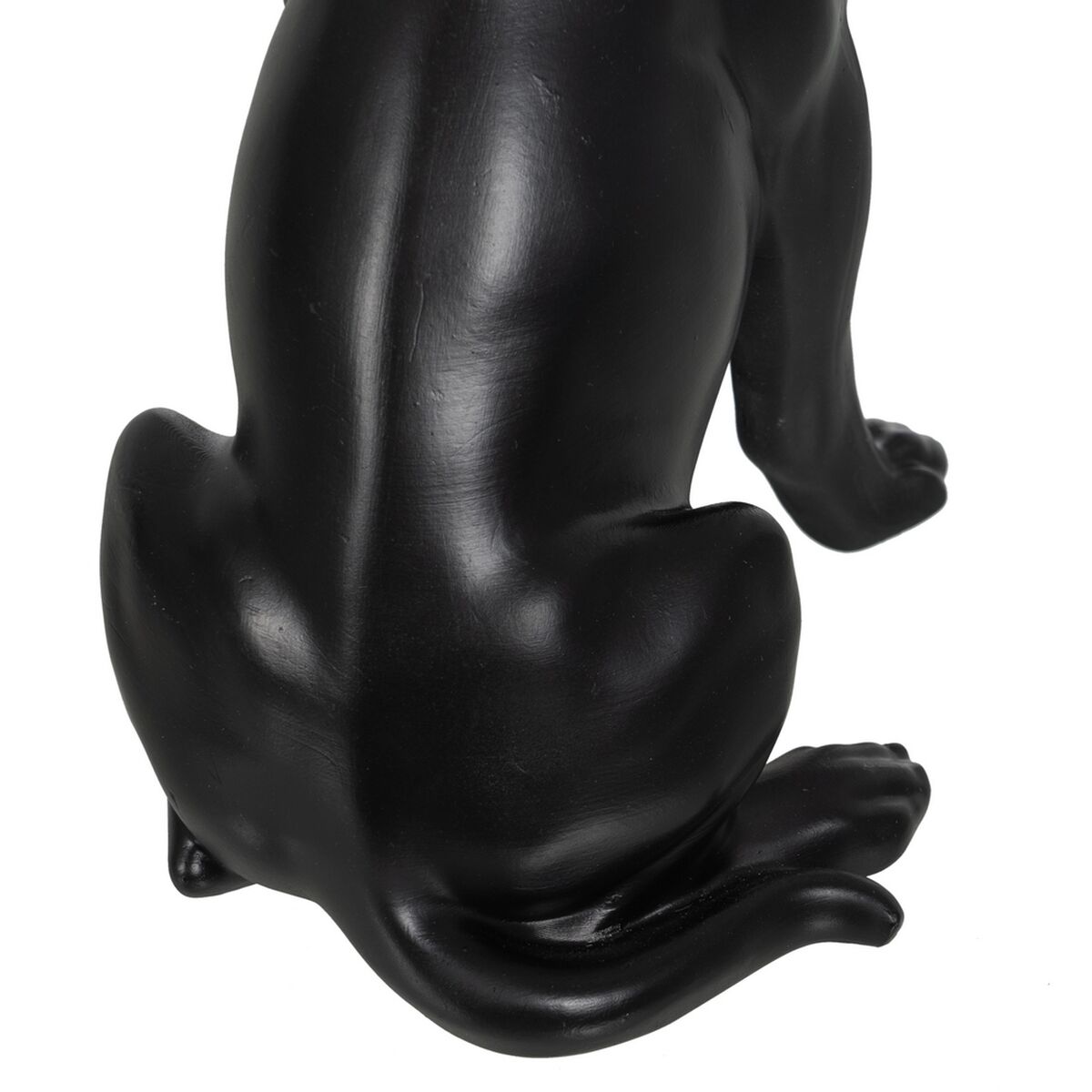 Prydnadsfigur Svart Gyllene Hund 17 x 11,7 x 25,5 cm - 3