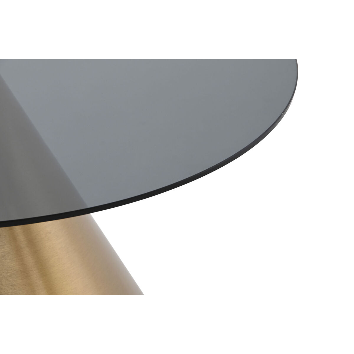 Sidobord DKD Home Decor Svart Gyllene Metall Glas 60 x 60 x 30 cm - 2