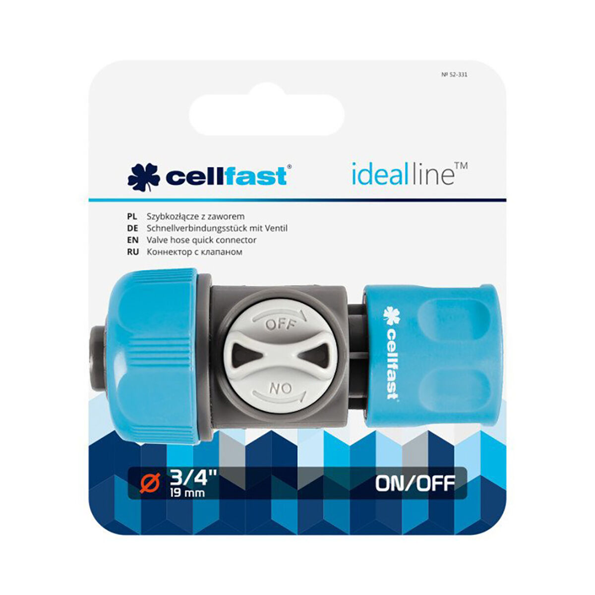 Slanganslutning Cellfast 3/4" - 2