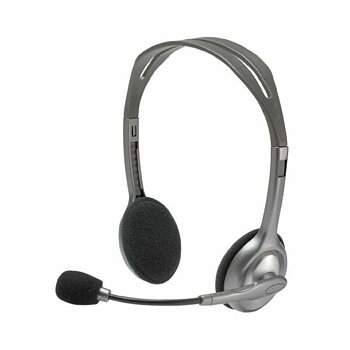 Hörlurar med Mikrofon Logitech 981-000271 2 x Jack 1,4 m Svart Grå