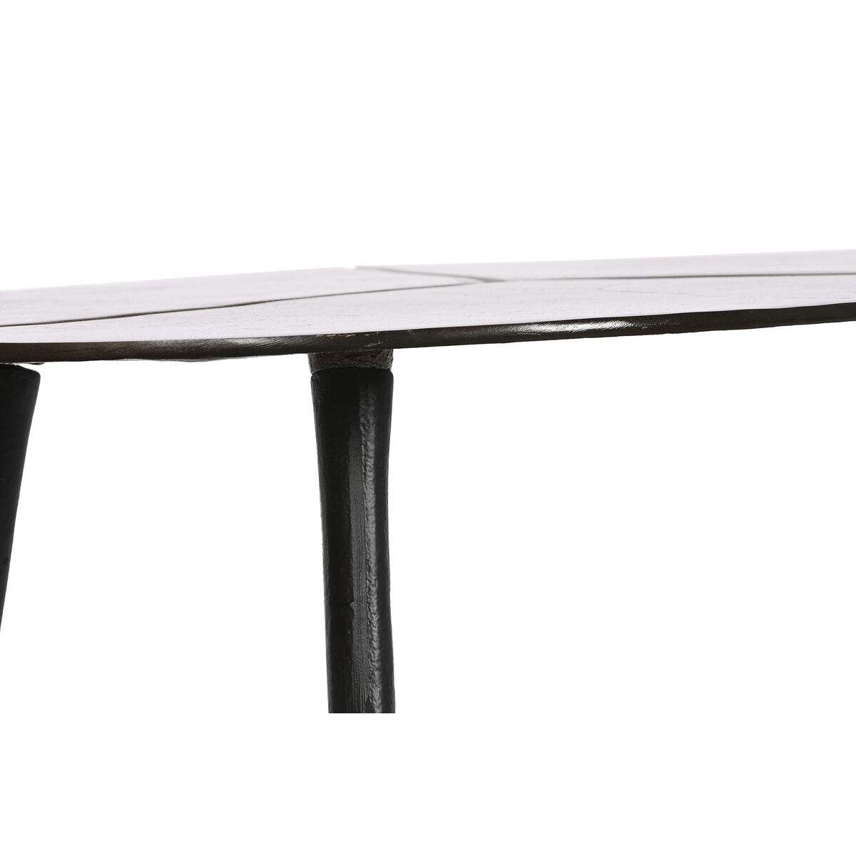 Sidobord DKD Home Decor Svart Gyllene Aluminium Mässing 78 x 45 x 40 cm (2 antal) - 3