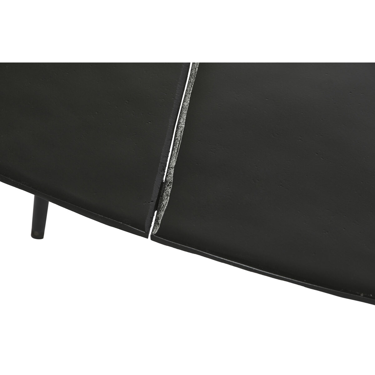 Sidobord DKD Home Decor Svart Gyllene Aluminium Mässing 78 x 45 x 40 cm (2 antal) - 2