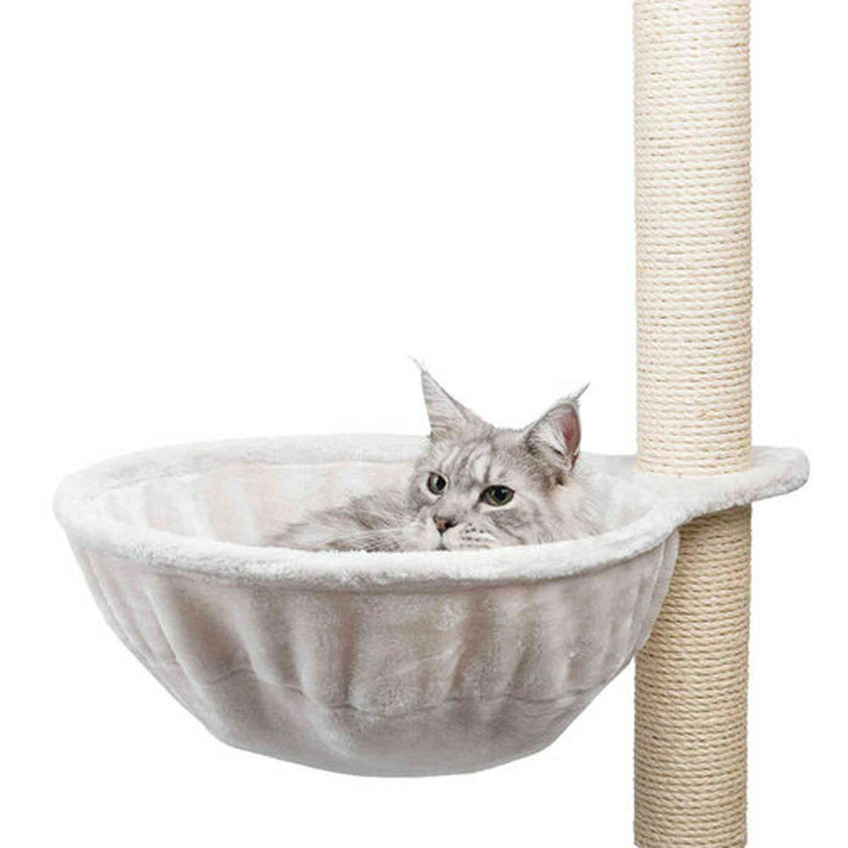 Klösträd för katter Trixie Ljusgrå Polyester Ø 45 cm - 2