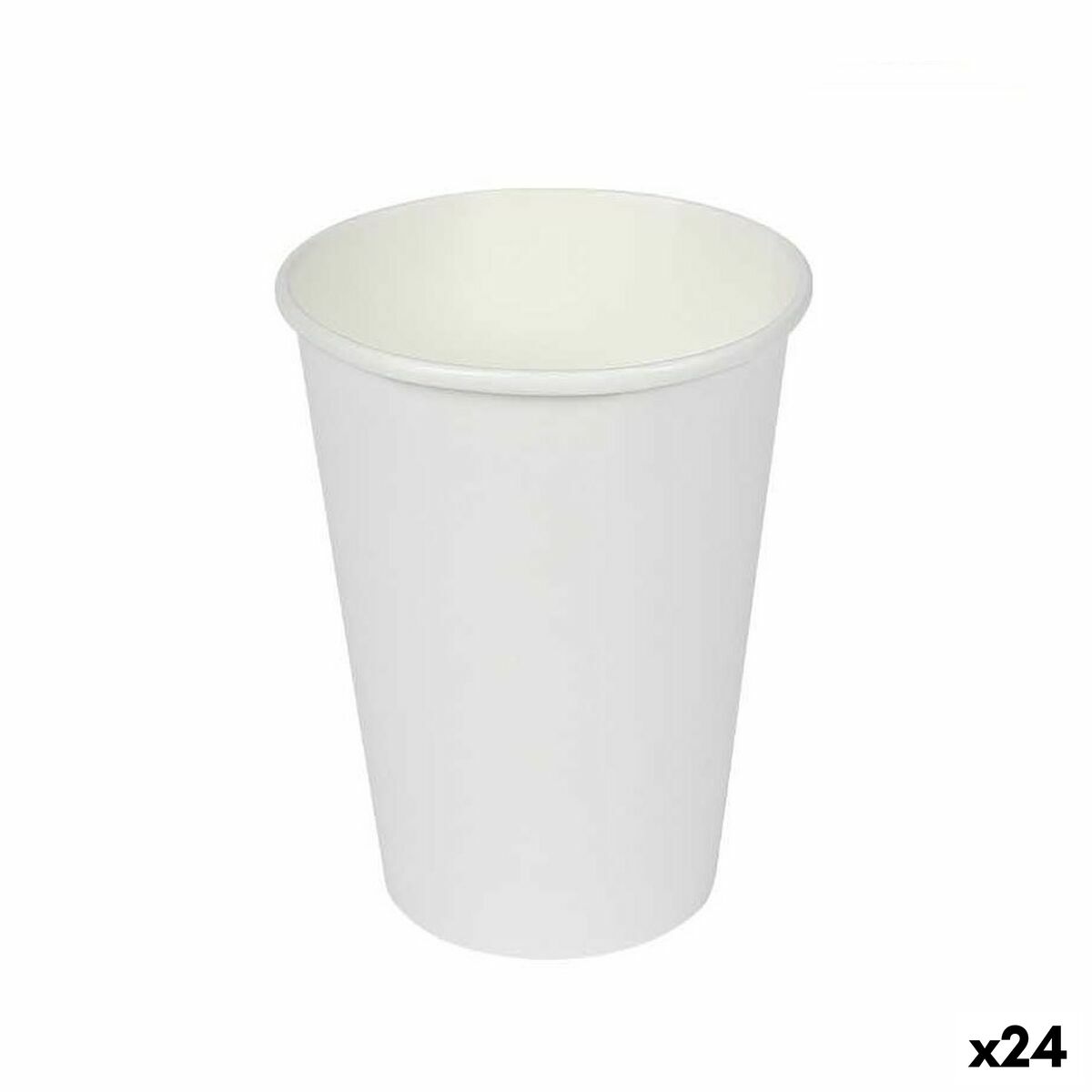 Glasset Algon Papp Engångsanvändning Vit 24 antal (50 Delar)