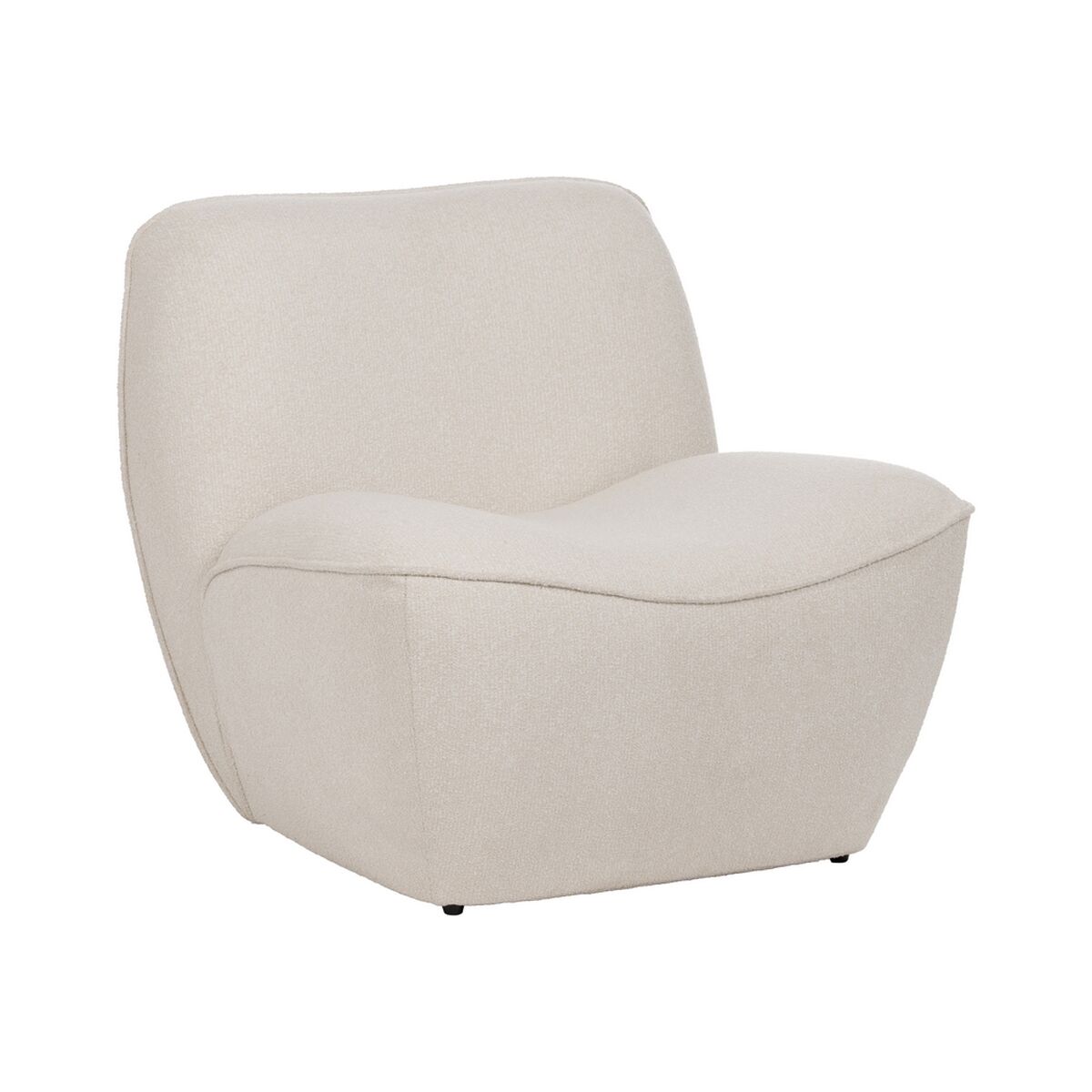 Fåtölj Vit Trä MDF Foam 100 % polyester 71 x 81 x 66 cm