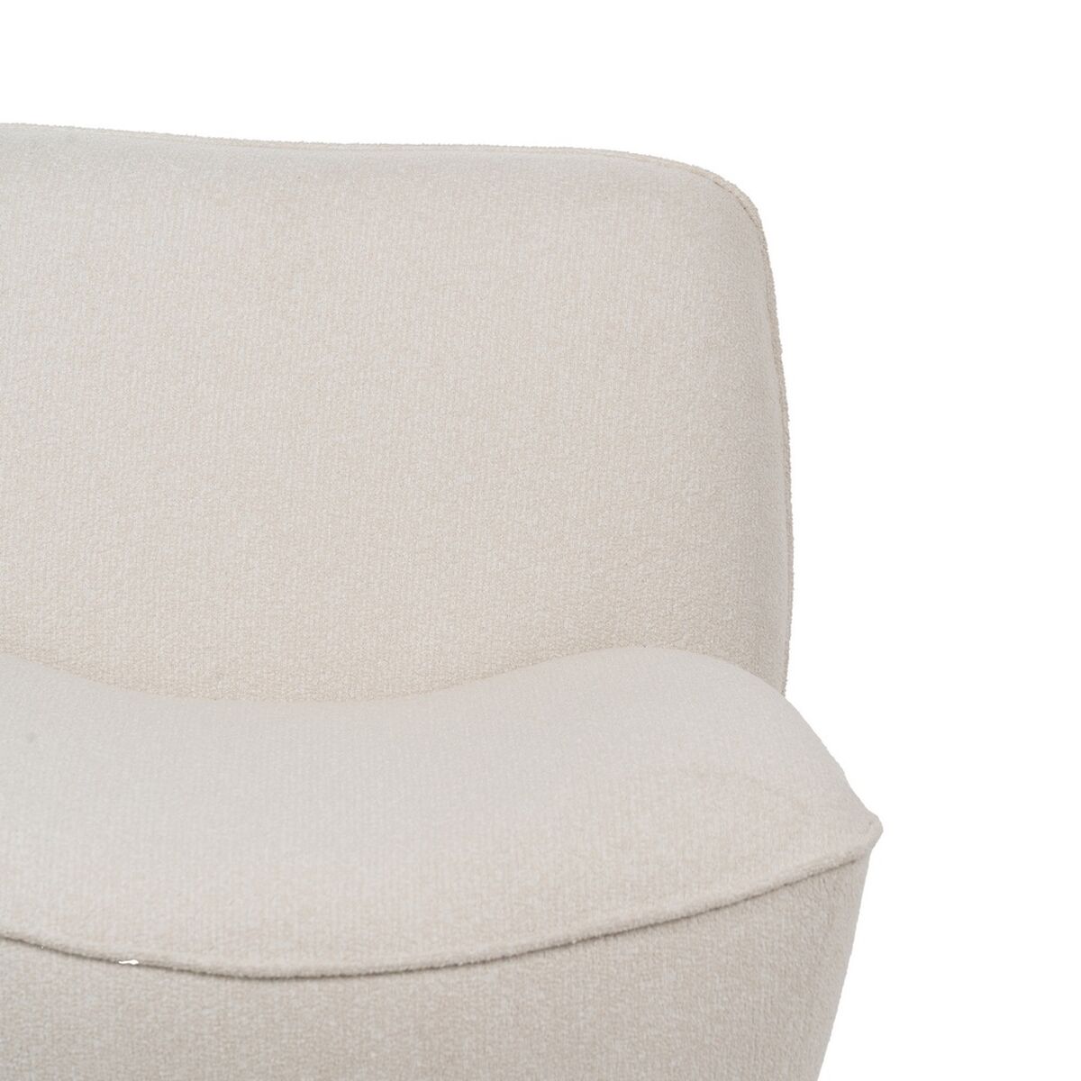 Fåtölj Vit Trä MDF Foam 100 % polyester 71 x 81 x 66 cm - 5