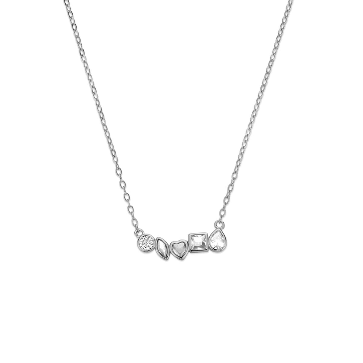 Damhalsband New Bling 9NB-1570 Silvrig