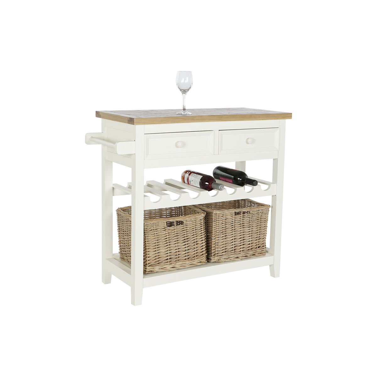 Mottagare DKD Home Decor Beige 88 x 38 x 80 cm 88 x 38 x 80,5 cm - 2