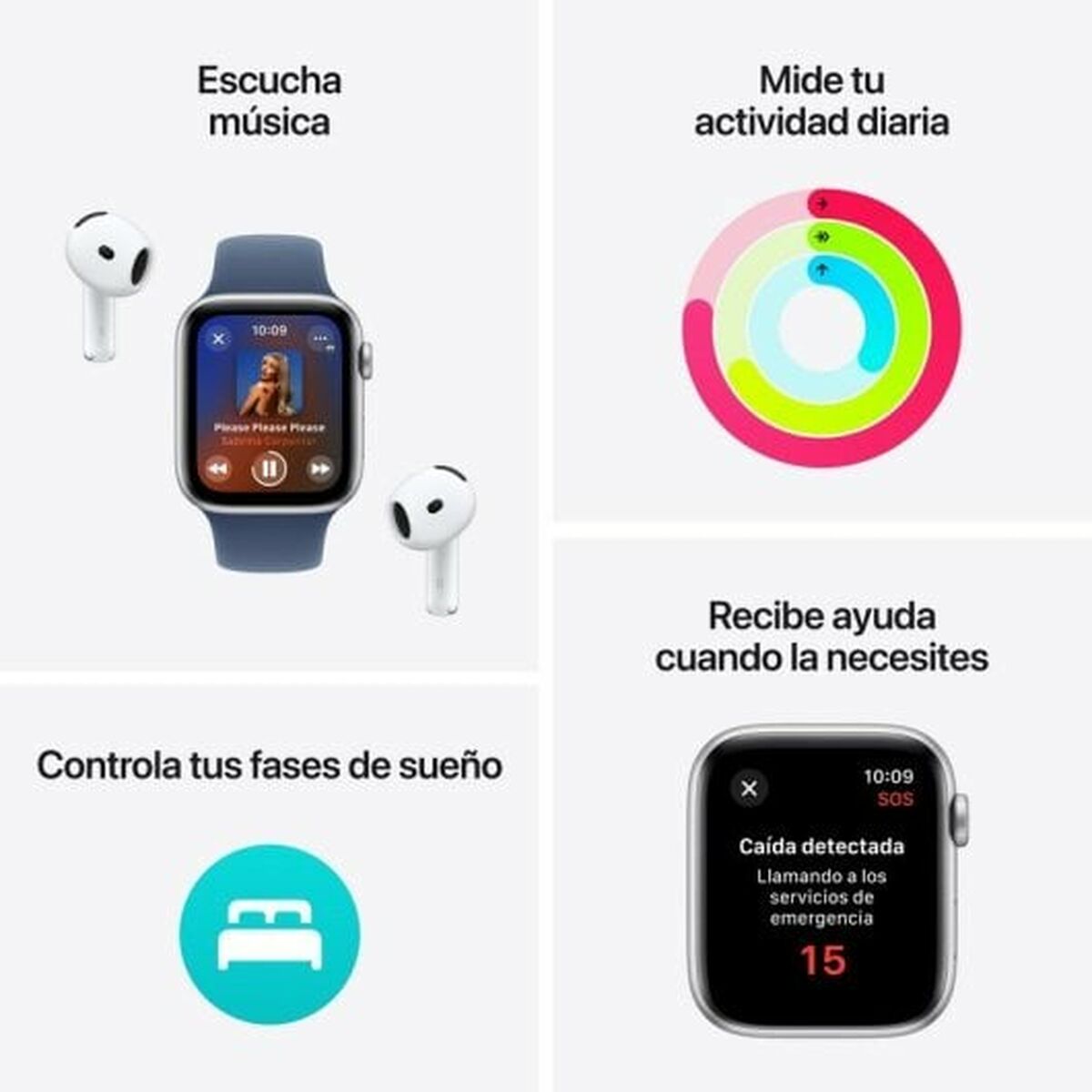 Smartklocka Apple MXEW3QL/A Vit 44 mm - 3