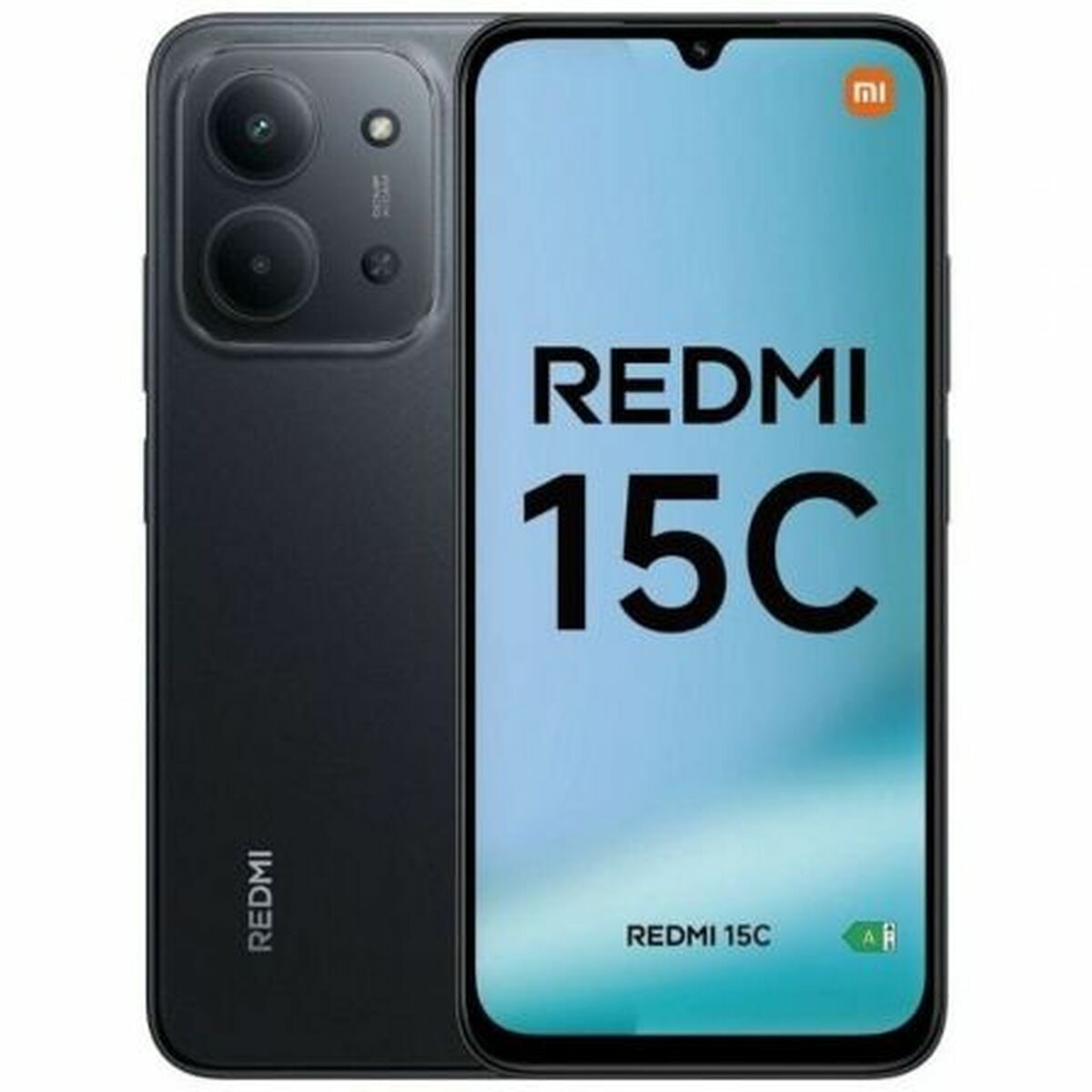 Smartphone Xiaomi REDMI 15C 4-256 BK 6,9" MEDIATEK HELIO G81-ULTRA 4 GB RAM 256 GB Svart Midnight black