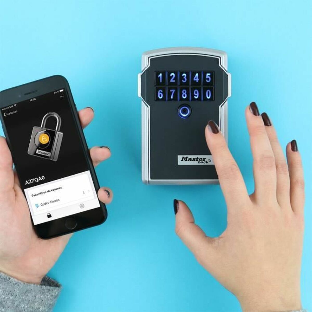 Hänglås med nyckel Master Lock 5441EURD Zink Plast Rektangulär - 6