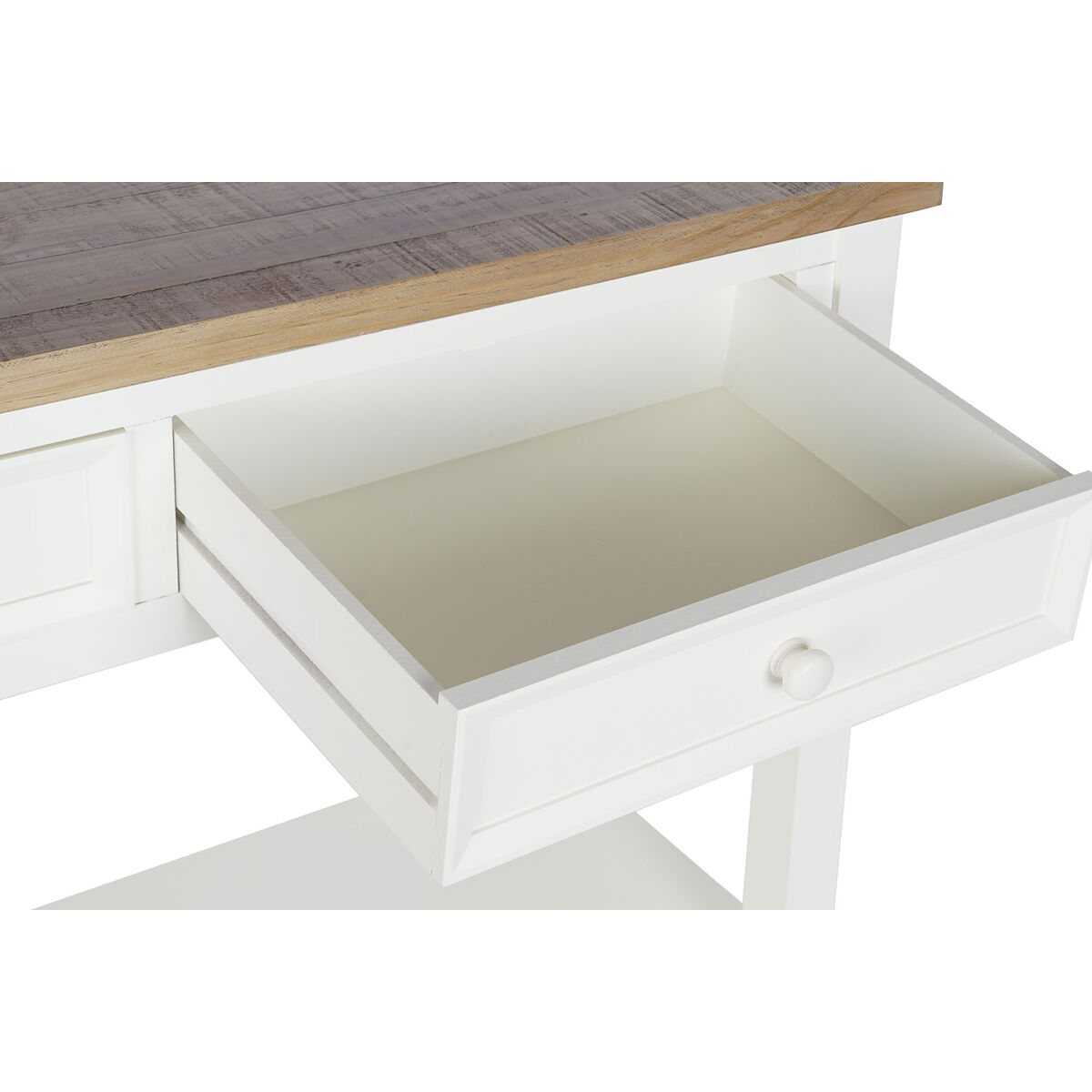 Avlastningsmöbler DKD Home Decor Beige Naturell Paulowniaträ 111,5 x 27,5 x 44,5 cm - 5