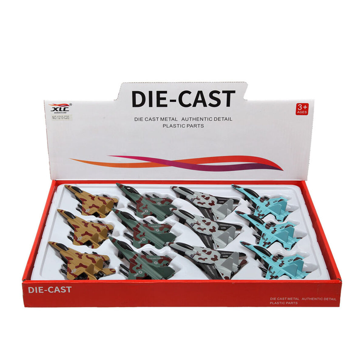 Flygplan Metall 11 x 7,2 cm - 2