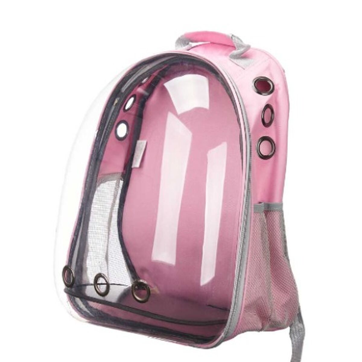 Ryggsäck för husdjur Rosa Transparent 43 x 26 x 33 cm - 2