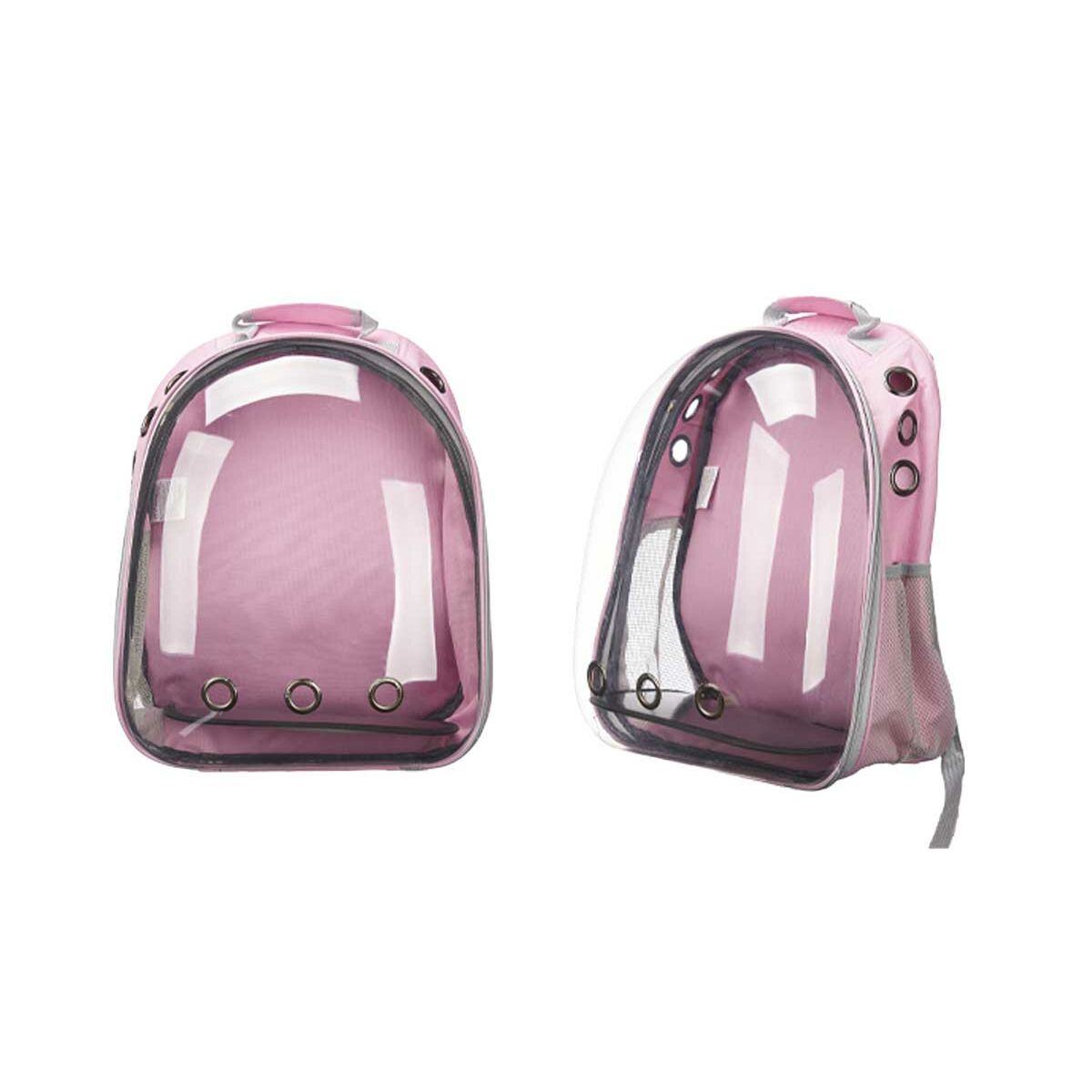 Ryggsäck för husdjur Rosa Transparent 43 x 26 x 33 cm - 6